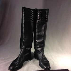 Bottega Veneta Black Leather Boot